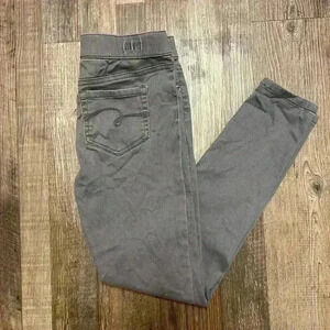 Justice brand soft‎ grey skinny jeans for girls sz 12